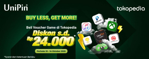 10.10 Tokopedia x UniPin: Buy Less, Get More!